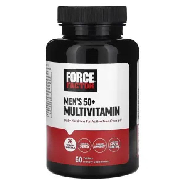 Мультивітаміни для чоловіків віком від 50 років, Men's 50+ Multivitamin, Force Factor, 60 таблеток