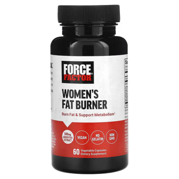 Жироспалювач для жінок, Women's Fat Burner, Force Factor, 60 вегетаріанських капсул