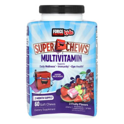 Детские мультивитамины жевательные, Force Factor Kids Super Chews Multivitamin, 60 жевательных таблеток