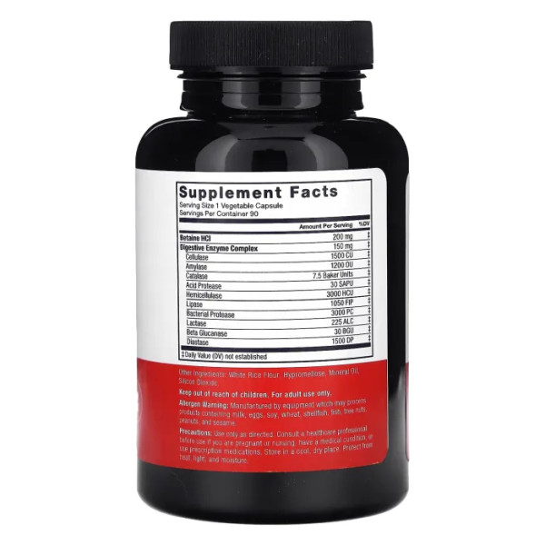 Ферменти для травлення, Digestive Enzyme Complex, Force Factor, комплекс, 150 мг, 90 рослинних капсул