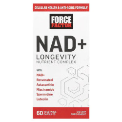 NAD+ комплекс для довголіття, NAD+ Longevity Nutrient Complex Force Factor, 60 капсул