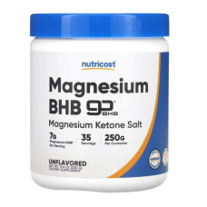 Бета-гідроксибутират магнію, Magnesium BHB Nutricost, без добавок, 250 г