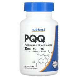 PQQ 20 мг, Nutricost PQQ, 30 капсул