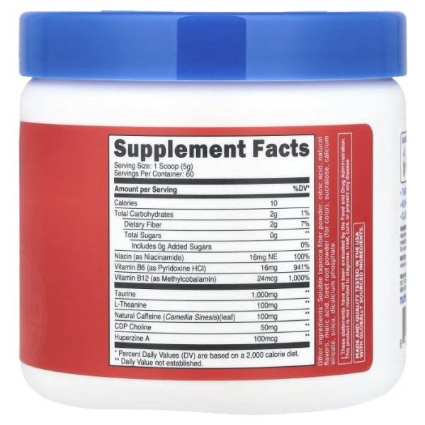 Підвищення енергії, Clean Energy Powder, Nutricost, Energy, порошок, фруктовий пунш, 306 г