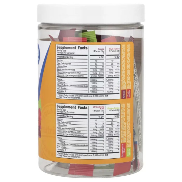 Підвищення енергії, Clean Energy, Nutricost, Energy, порошок, асорті, 20 пакетиків по 5 г