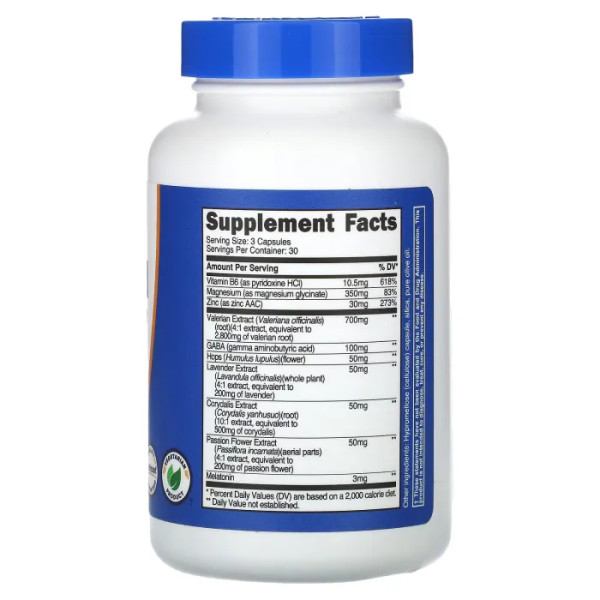 Комплекс для покращення якості сну, Sleep Aid Complex, Nutricost, 90 капсул