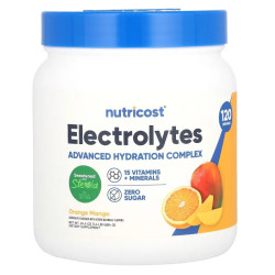Електроліти, смак апельсин та манго, Nutricost Electrolyte, 684 г