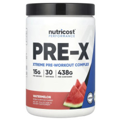Предтренировочный комплекс Xtreme, Nutricost Performance PRE X, вкус арбуз, 438 г