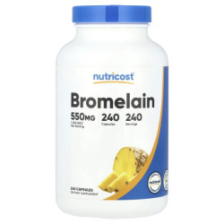 Бромелайн 550 мг, Nutricost Bromelain, 240 капсул