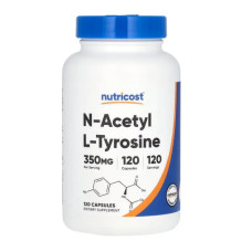 N-ацетил L-тирозин 350 мг, Nutricost N-Acetyl L-Tyrosine, 120 капсул
