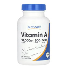 Вітамін A 10000 МО, Nutricost Vitamin A, 500 капсул