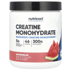 Креатин моногідрат, смак кавун, Nutricost Creatine Monohydrate Performance, 300 г
