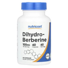 Дигидроберберин 100 мг, Nutricost Dihydroberberine, 60 капсул