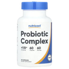 Пробиотики комплекс 1 млрд КОЕ, Probiotic Complex Nutricost, 60 капсул