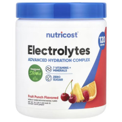 Электролиты порошок, вкус фруктовый пунш, Nutricost Electrolyte, 468 г