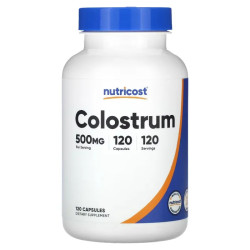 Молозиво 500 мг, Nutricost Colostrum, 120 капсул