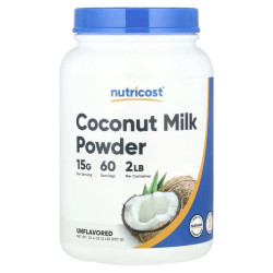 Кокосовое молоко сухое, Nutricost Coconut Milk, без добавок, 907 г