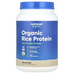 Рисовий протеїн органічний, Nutricost Organic Rice Protein Powder, без добавок, 907 г