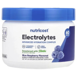 Электролиты порошок, вкус голубая малина, Nutricost Electrolyte, 234 г