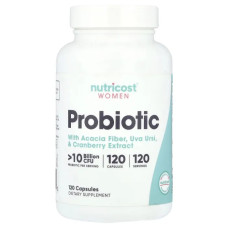 Пробіотик для жінок 10 млрд КУО, Probiotic Nutricost, 120 капсул