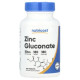 Глюконат цинку, Zinc Gluconate, Nutricost, 50 мг, 180 таблеток
