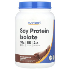 Изолят соевого протеина, Soy Protein Isolate Nutricost, вкус молочный шоколад, 907 г
