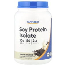 Соєвий ізолят протеїну, Nutricost Sports Soy Protein Isolate, смак ваніль, 907 г