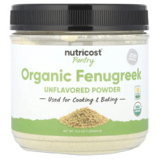 Органічний пажитник, Nutricost Pantry Organic Fenugreek Powder, органічний порошок, без добавок, 454 г