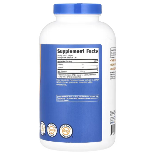 Бета-ситостерол, Beta-Sitosterol, Nutricost, 240 капсул (250 мг у кожній капсулі)