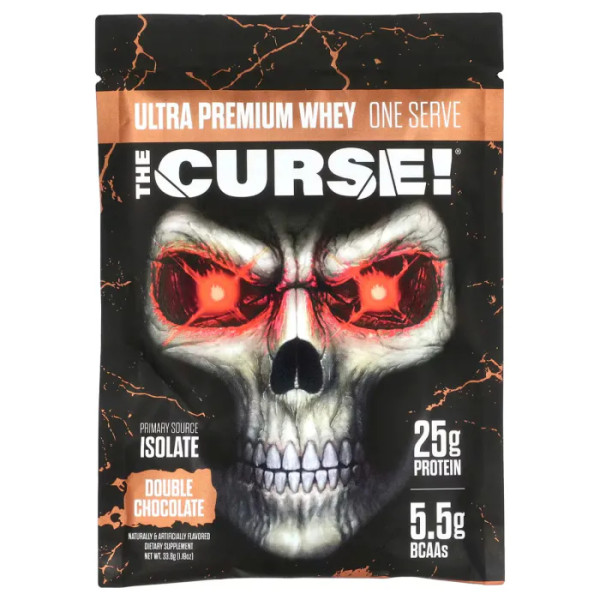 Сироватковий протеїн, The Curse! Ultra Ultra Whey, JNX Sports, ізолят і концентрат, подвійний шоколад, 15 пакетиків, по 33,8 г кожен