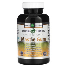 Мастикова камедь 1000 мг, Mastic Gum Amazing Nutrition, 120 капсул, 500 мг на капсулу