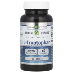 L-триптофан 1000 мг, L-Tryptophan Amazing Nutrition, 60 таблеток