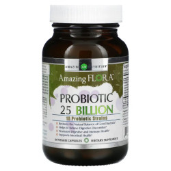 Пробіотик 25 млрд КУО, Amazing Nutrition Amazing Flora Probiotic, 60 рослинних капсул