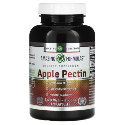 Яблучний пектин 1400 мг, Apple Pectin Amazing Nutrition, 120 капсул, 700 мг на капсулу
