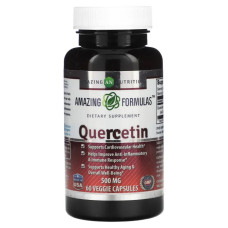 Кверцетин 500 мг, Amazing Nutrition Quercetin, 60 рослинних капсул