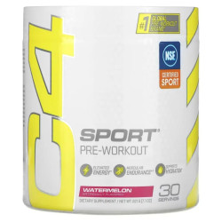Предтренировочный комплекс, Pre-Workout Cellucor C4 Sport, вкус арбуз, 201 г
