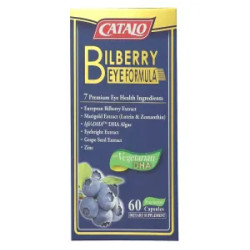 Здоров'я очей формула з чорницею, CATALO Bilberry Eye Formula, 60 вегетаріанських капсул