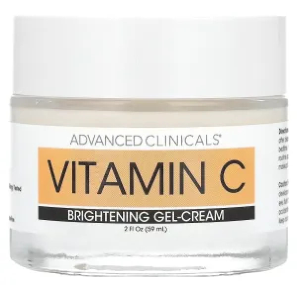 Крем-гель з вітаміном С, Vitamin C, Advanced Brightening Cream, Advanced Clinicals, освітлюючий, 59 мл