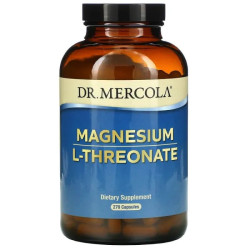 Магний L-треонат, Dr. Mercola Magnesium L-Threonate, 270 капсул
