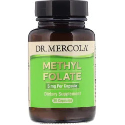 Фолат 5мг, Folate Dr. Mercola, 30 капсул