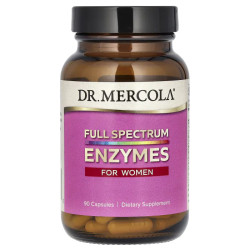 Ферменти повний спектр для жінок, Dr. Mercola Full Spectrum Enzymes, 90 капсул