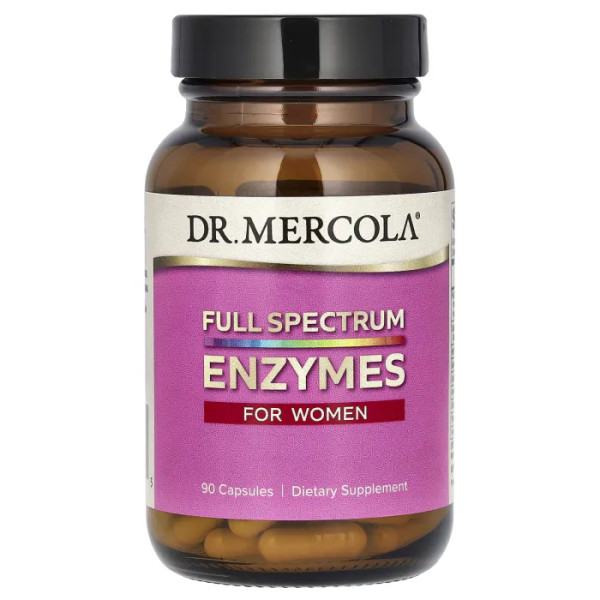 Ферменти повний спектр для жінок, Full Spectrum Enzymes, Dr. Mercola, 90 капсул