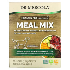 Вітаміни та мінерали для дорослих собак, Dr. Mercola Meal Mix, 30 пакетів по 7,65 г