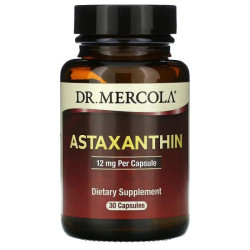 Астаксантин 12 мг, Dr. Mercola Astaxanthin, 30 капсул