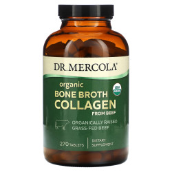 Коллаген из костного бульона, Bone Broth Collagen Dr. Mercola, 270 таблеток