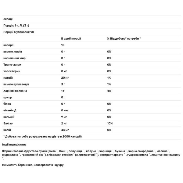 Ферментовані фрукти, Fermented Fruits, Dr. Mercola, органік, 270 г