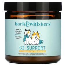 Підтримка ШКТ для котів та собак, GI Support For Dogs and Cats Bark and Whiskers Dr. Mercola, 84 г