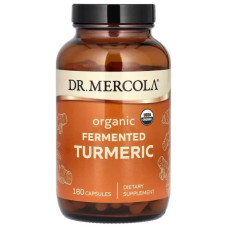 Куркума ферментована, Dr. Mercola Fermented Turmeric, 180 капсул