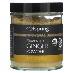 Імбир ферментований порошок, Biodynamic Fermented Ginger Powder Dr. Mercola Solspring, 70 г
