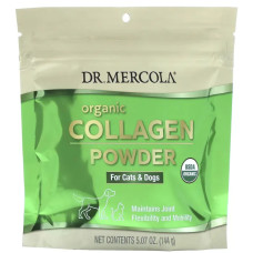 Колаген для котів та собак органічний порошок, Dr. Mercola Collagen For Cats & Dogs, 144 г